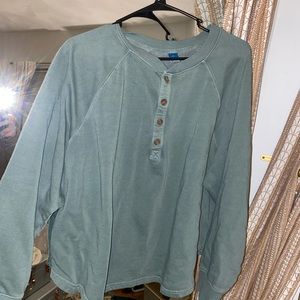 NWOT Old Navy Henley Button Down Sweatshirt